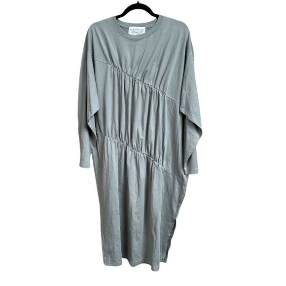 NEW STYLENANDA Shirred Cotton Maxi Dress Size: Large - Picture 1 of 6